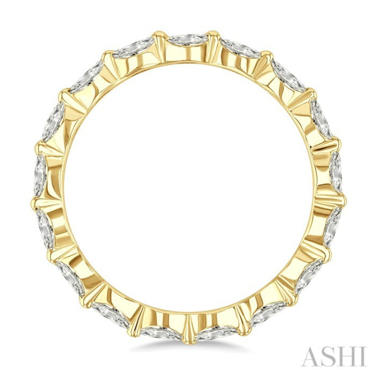 5/8 Ctw Marquise Cut Diamond Eternity Wedding Band in 14K Yellow Gold
