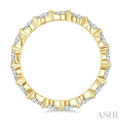 5/8 Ctw Marquise Cut Diamond Eternity Wedding Band in 14K Yellow Gold
