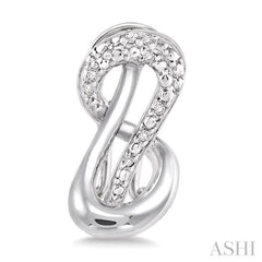1/20 Ctw Round Cut Diamond Earrings in Sterling Silver