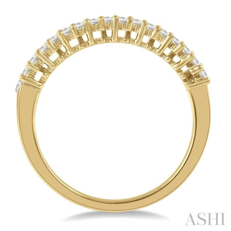 1/4 Ctw Stackable Baguette Diamond Fashion Band in 14K Yellow Gold
