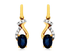 Sapphire & Diamond Earring 