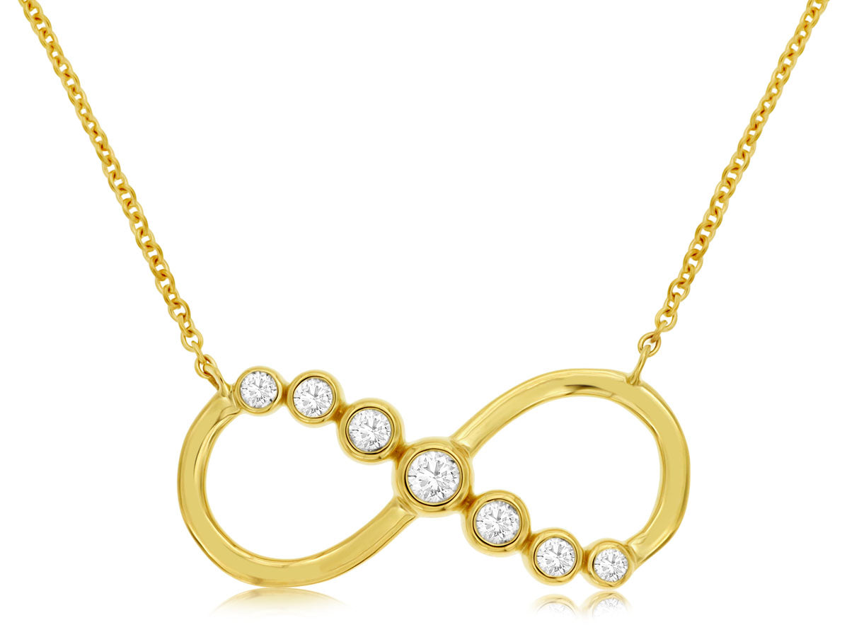 Diamond Infinity Necklace 