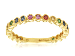 Mixed Sapphire Band 