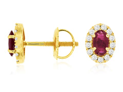 Ruby & Diamond Earring 