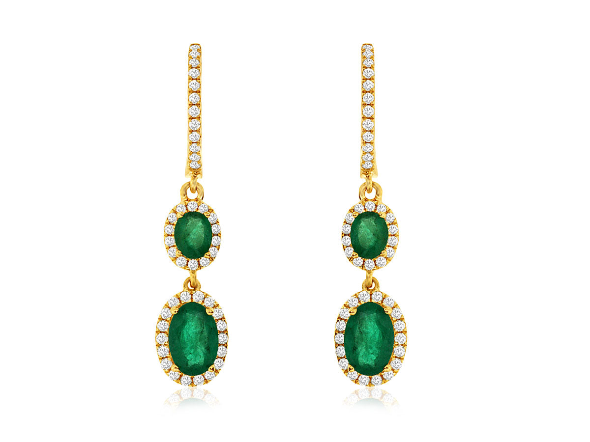 Emerald & Diamond Earring 