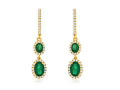 Emerald & Diamond Earring 