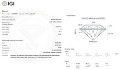 IGI-619450959 - E Color - VS1 Clarity - 1.03 Carat
