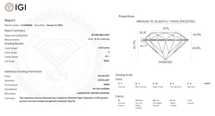 IGI-616428684 - E Color - VS1 Clarity - 2.08 Carat