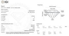 IGI-618491557 - E Color - VS1 Clarity - 1.03 Carat