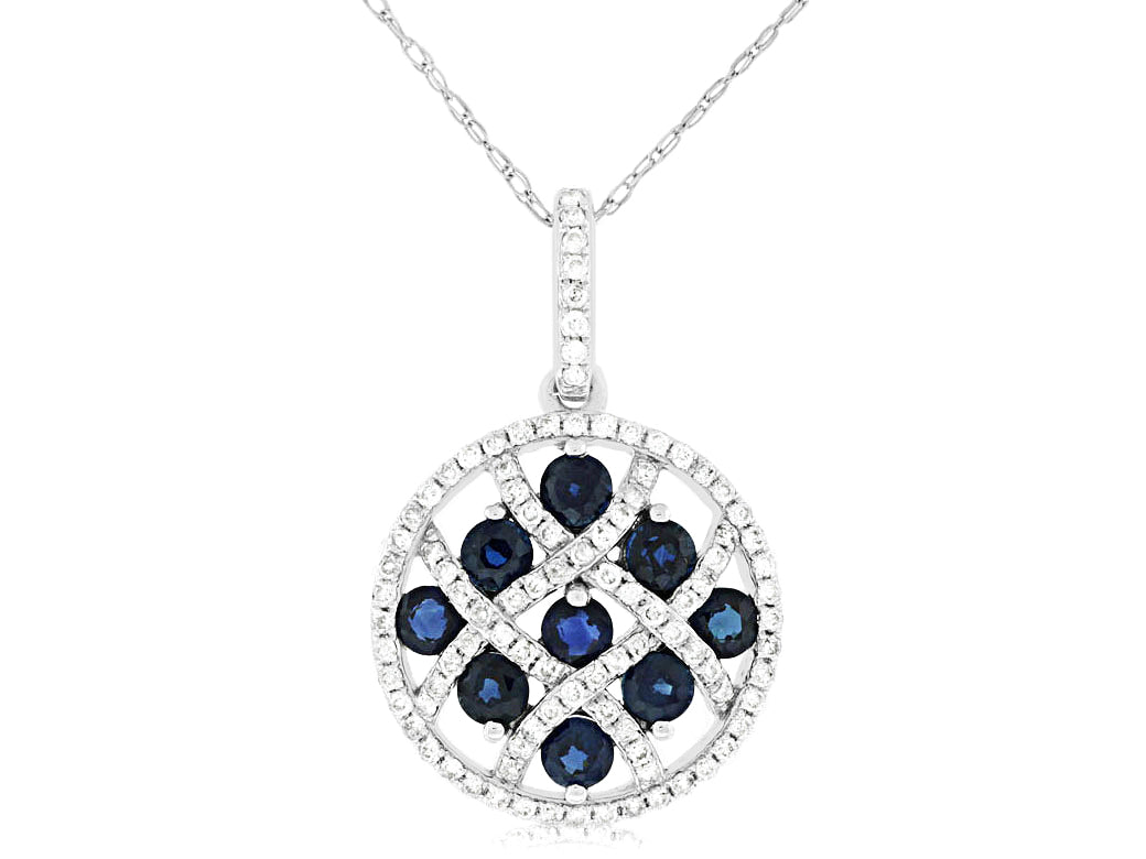 Sapphire & Diamond Pendant 