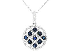 Sapphire & Diamond Pendant 