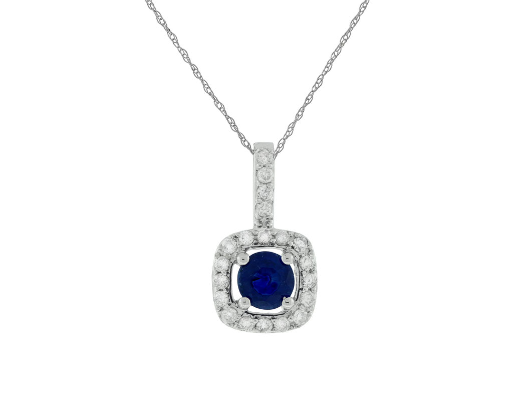 Sapphire & Diamond Pendant 