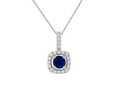Sapphire & Diamond Pendant 