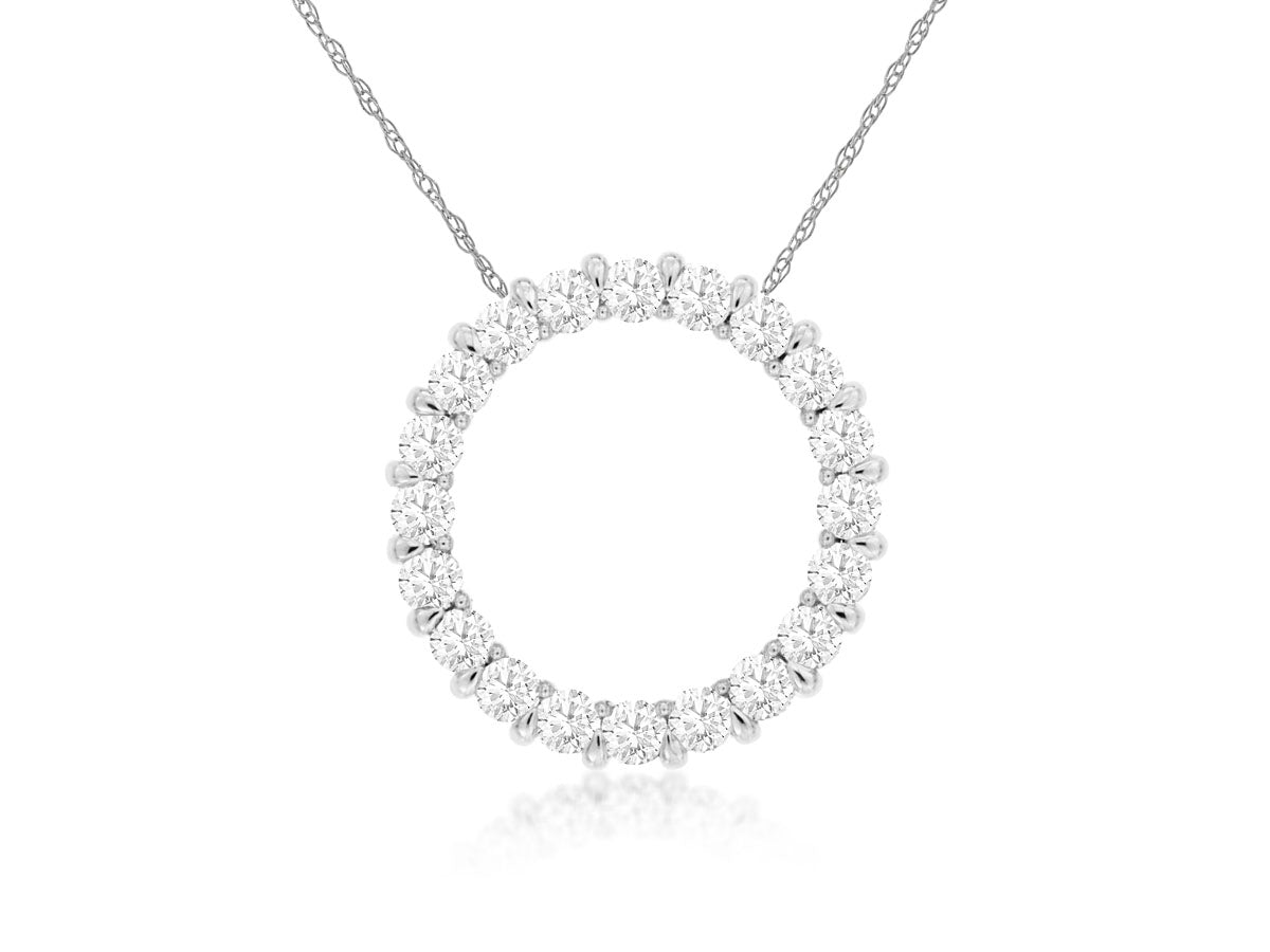 Diamond Circle Pendant 