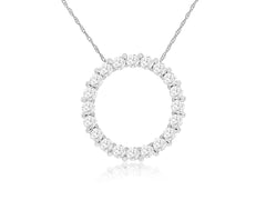 Diamond Circle Pendant 