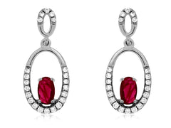 Ruby & Diamond Earring 