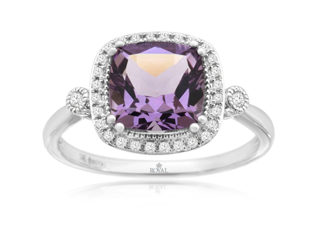 Amethyst & Diamond Ring 