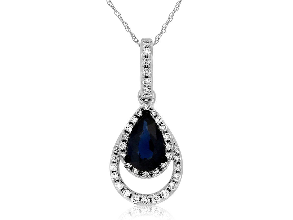 Sapphire & Diamond Pendant 