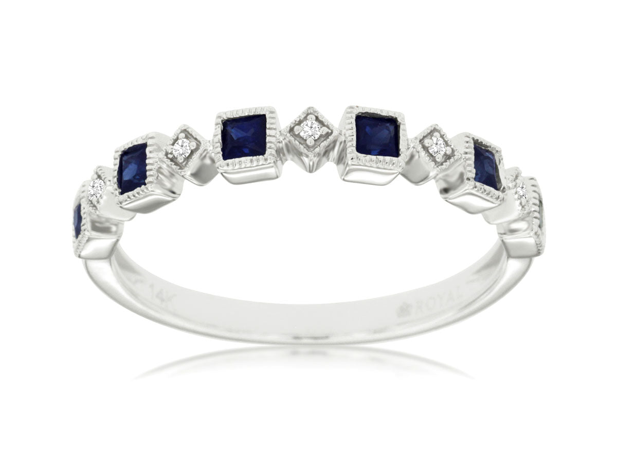 Sapphire & Diamond Band 