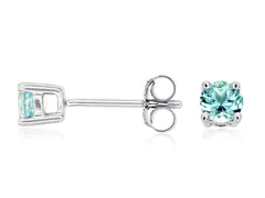 Aquamarine Studs 