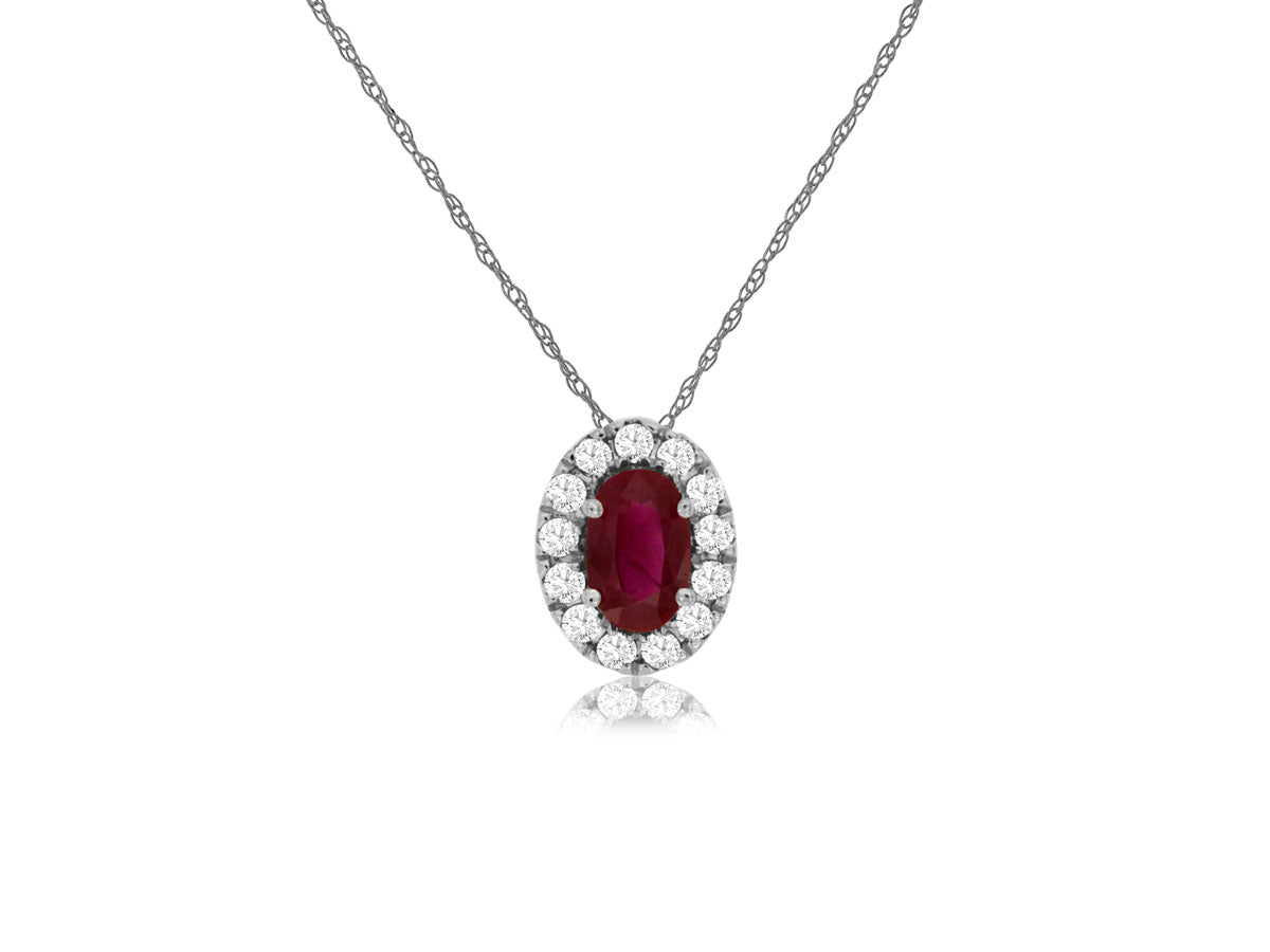 Ruby & Diamond Pendant 