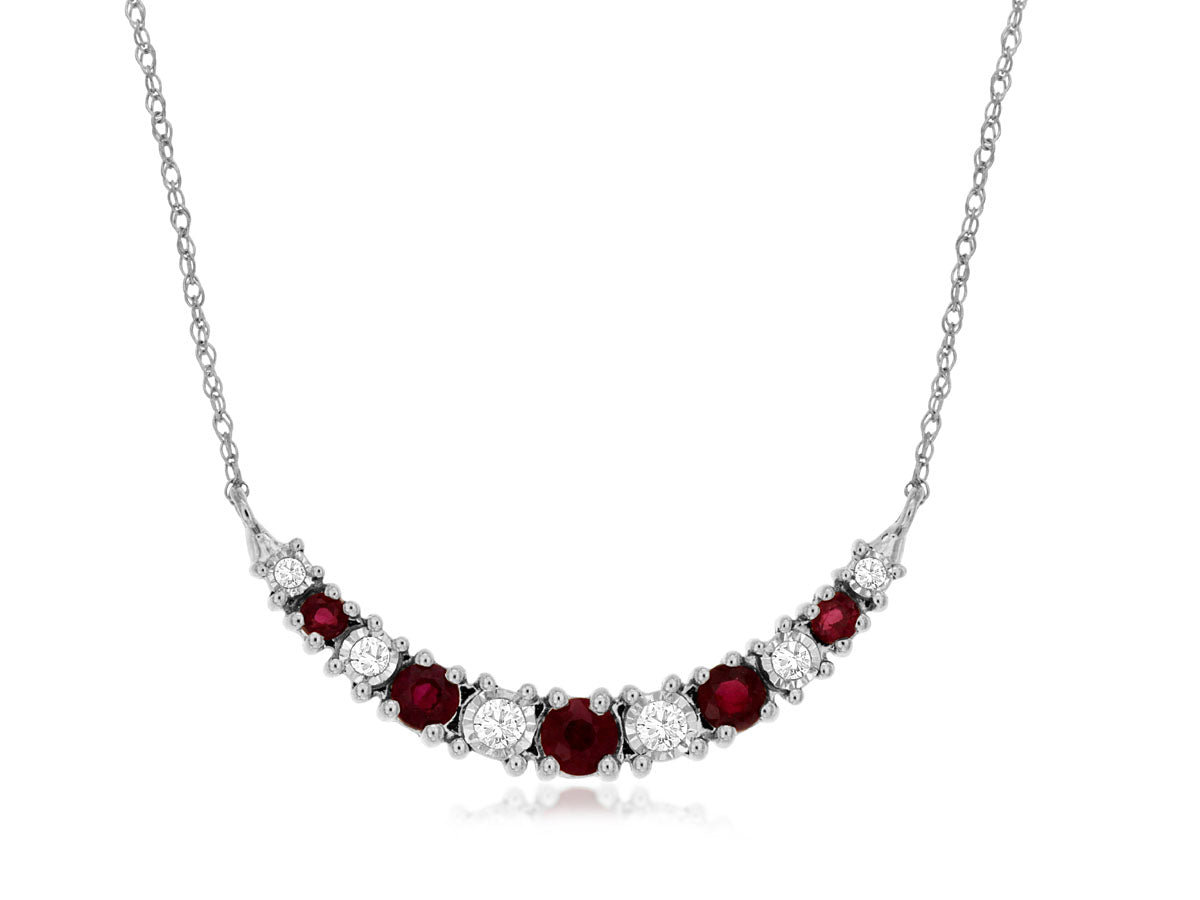 Ruby & Diamond Necklace 