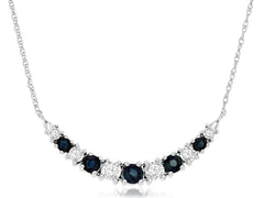 Sapphire & Diamond Necklace 
