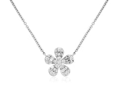 Diamond Flower Necklace 