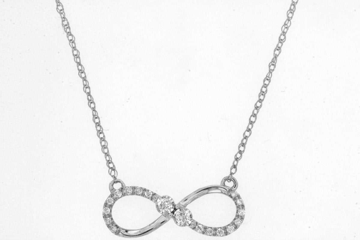 Diamond Infinity Necklace 