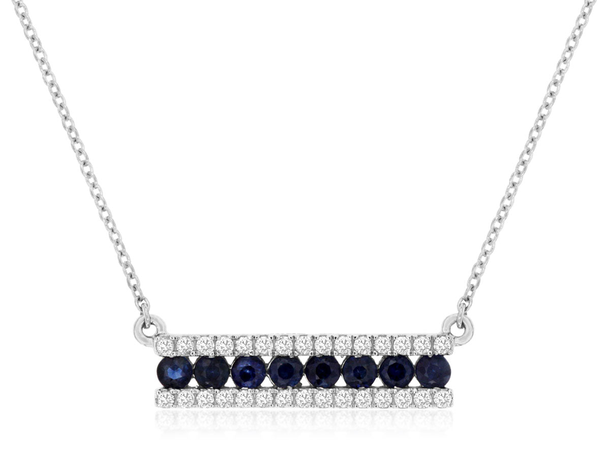 Sapphire & Diamond Necklace 