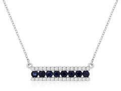 Sapphire & Diamond Necklace 