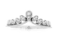 Diamond Contour Wedding Band 