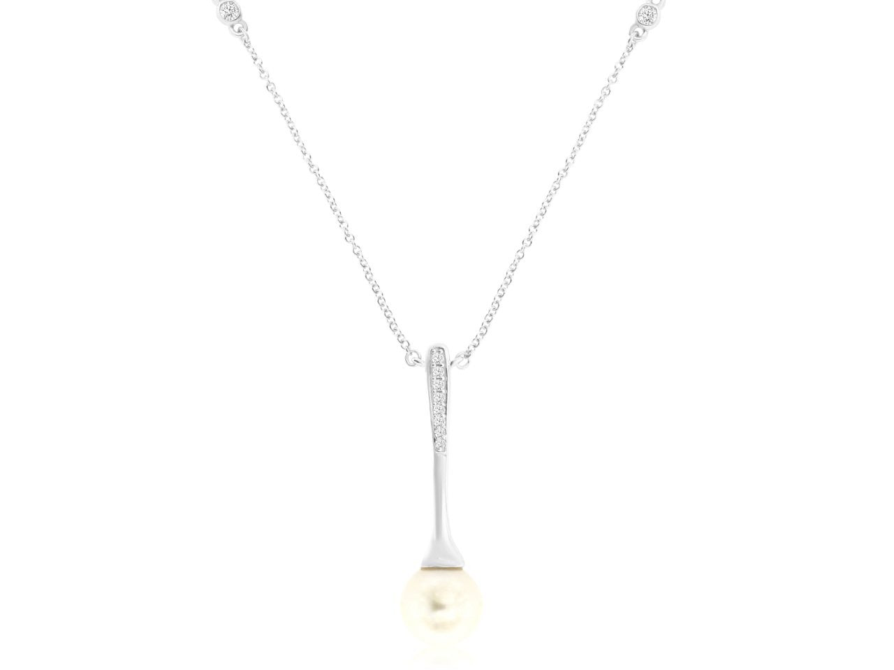 Pearl & Diamond Necklace 