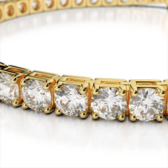 Diamond Tennis Bracelet / 3.0 ctw 14k Gold Prong Setting Diamond Tennis Bracelet / Multi stone Diamond layering bracelet / Statement Jewelry