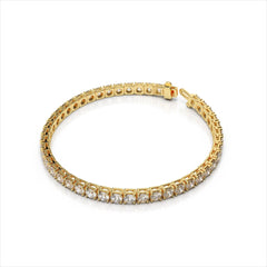 Diamond Tennis Bracelet / 3.0 ctw 14k Gold Prong Setting Diamond Tennis Bracelet / Multi stone Diamond layering bracelet / Statement Jewelry